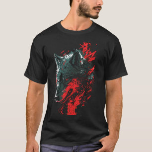 Fiery Wolf in Aktion T-Shirt