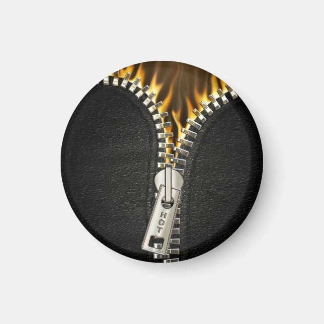 Fiery Zipper Magnet (Vorne)