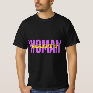 Fieses-Frau-T-Shirt kühne feministische Aussage- T-Shirt