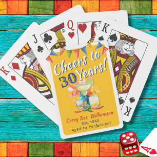 Fiesta 30. Geburtstag Individuelles Partygeschenk Spielkarten