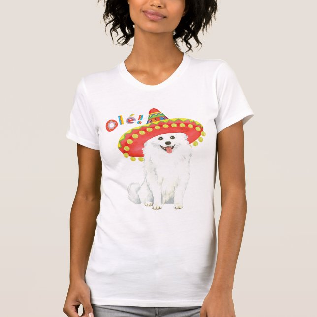 Fiesta American Eskimo Dog T-Shirt (Vorderseite)