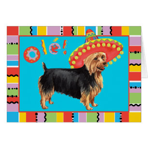 Fiesta Australian Terrier Greeting Card