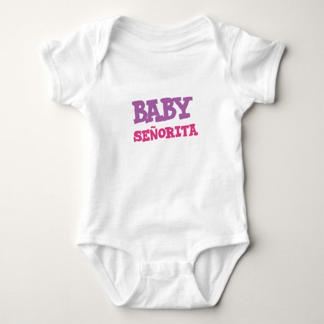 Fiesta Baby Bodysuit, Mexican Baby Outfit Baby Strampler (Vorderseite)