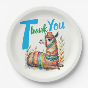 Fiesta Baby Boy Muchacho Shower Partyware Llama Pappteller