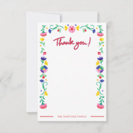 Fiesta Baby Dusche Danke Karte