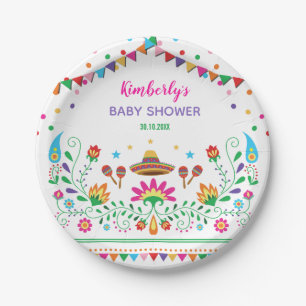 Fiesta-Baby-Dusche/mexikanisches Pappteller