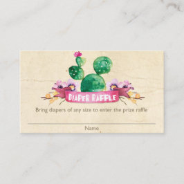 Fiesta Baby Shower Diaper Raffekarte Begleitkarte
