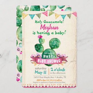 Fiesta Baby Shower Einladung
