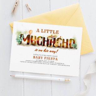 Fiesta Baby Shower Einladung Mexikanischer Spaß