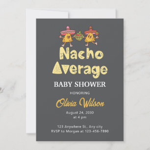 Fiesta Baby Shower Einladung Nacho Average Dusche