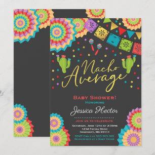 Fiesta Baby Shower Einladung Nacho Average Dusche