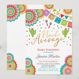 Fiesta Baby Shower Einladung Nacho Average Dusche