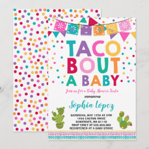 Fiesta Baby Shower Einladung Taco Bout A Baby