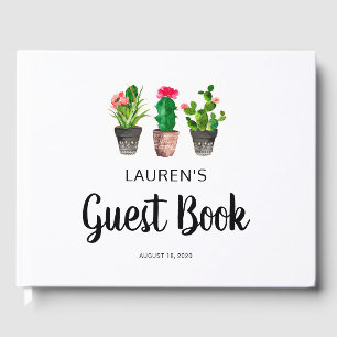 Fiesta Baby Shower Guest Book, Cactus Gästebuch