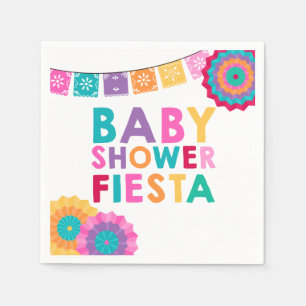 Fiesta Baby Shower Napkin Mexican Baby Shower Serviette