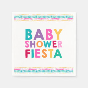 Fiesta Baby Shower Napkin Mexican Baby Shower Serviette