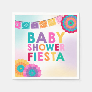 Fiesta Baby Shower Napkin Mexican Baby Shower Serviette