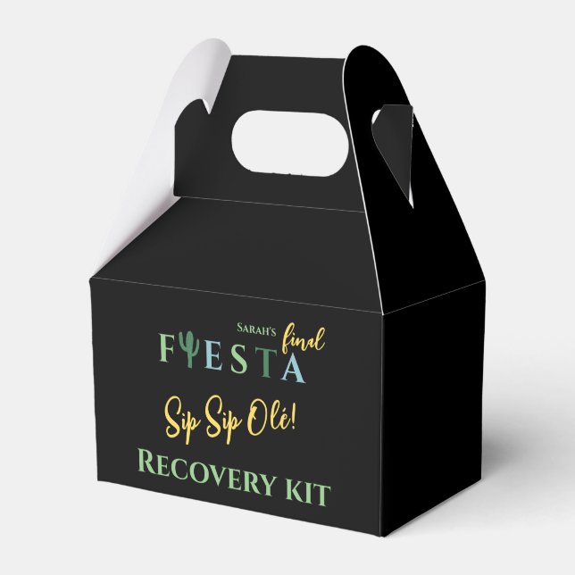 Fiesta Bachelorette Erholung Kit Geschenkschachtel (Vorderseite)