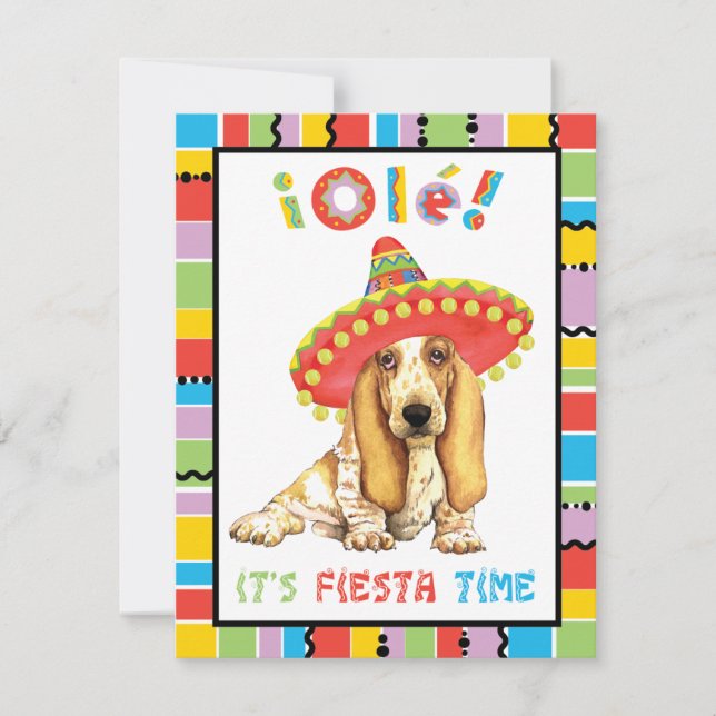 Fiesta Basset Einladung (Vorderseite)