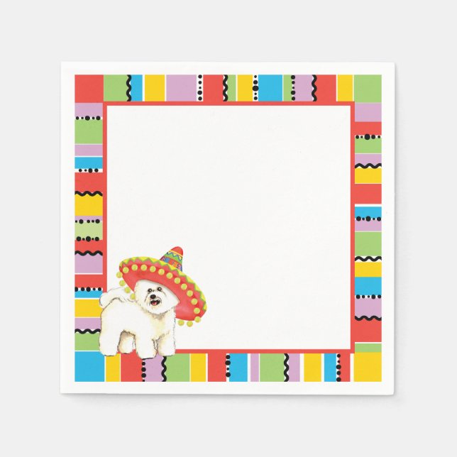 Fiesta Bichon Serviette (Vorderseite)