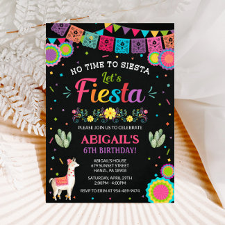 Fiesta Birthday Einladung