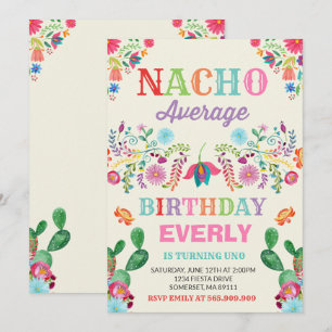 Fiesta Birthday Einladung Nacho durchschnittliches