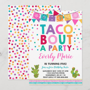 Fiesta Birthday Einladung Taco Bout Ein Party