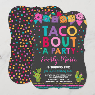 Fiesta Birthday Einladung Taco Bout Ein Party