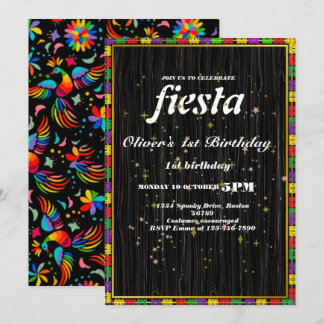 Fiesta Birthday Einladungs-Chalkboard mexikanisch Einladung