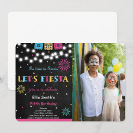 Fiesta Birthday Foto Einladung