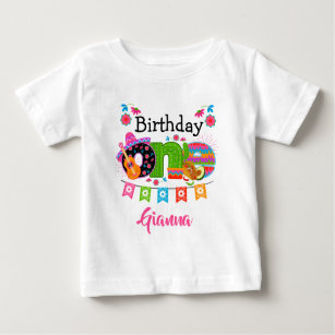 Fiesta Birthday One   Mexiko-Party-Shirt Baby T-shirt