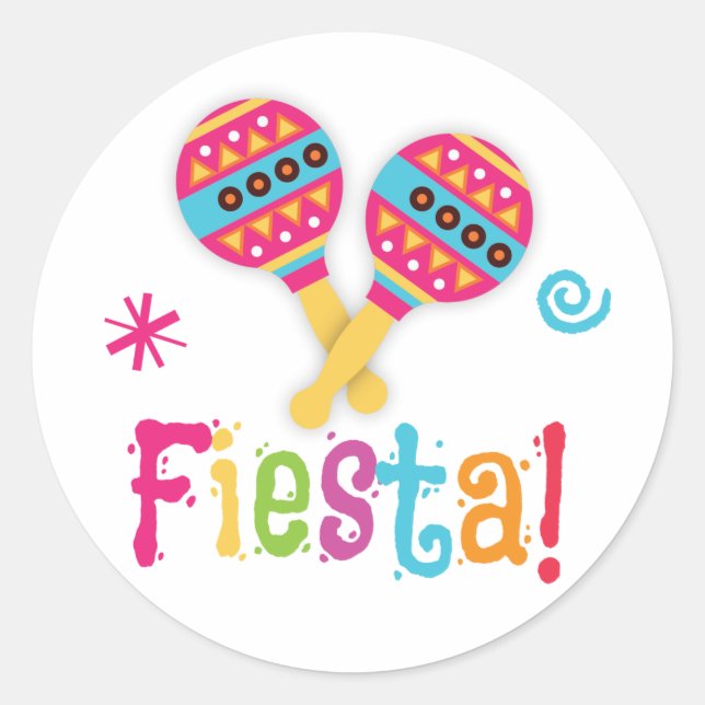 Fiesta Birthday Party Fevor Sticker (Vorderseite)