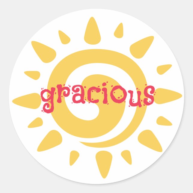Fiesta Birthday Party Gracious Favor Sticker (Vorderseite)
