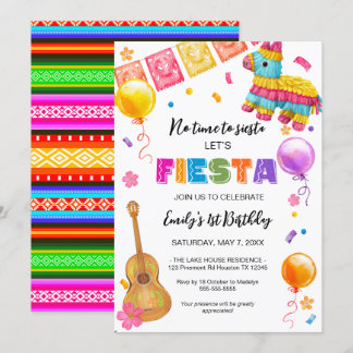 FIESTA Birthday Party Invitation Einladung