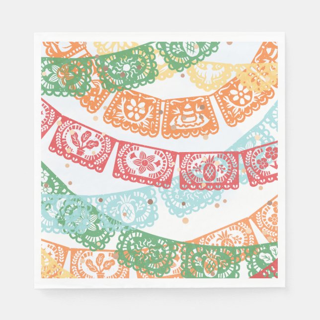 Fiesta Birthday Party Napkins Serviette (Vorderseite)