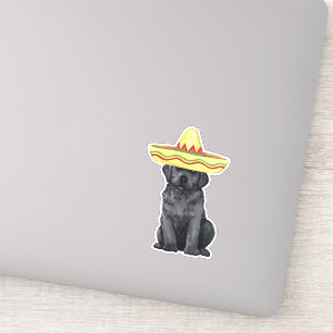 Fiesta Black Lab Vinyl Sticker