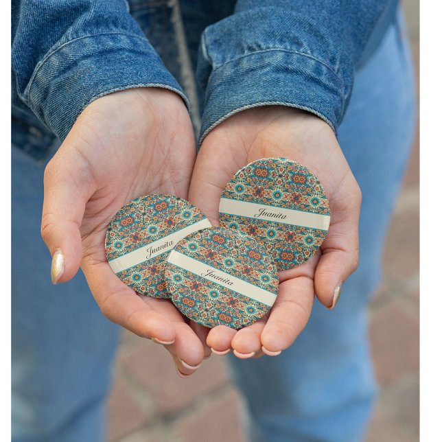 Fiesta Blooms anpassbar Button (Von Creator hochgeladen)