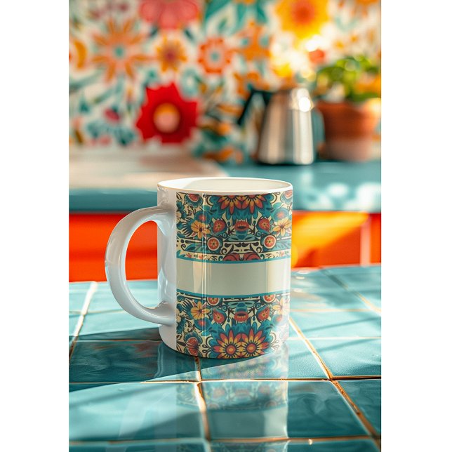 Fiesta Blooms, anpassbar Kaffeetasse (Von Creator hochgeladen)