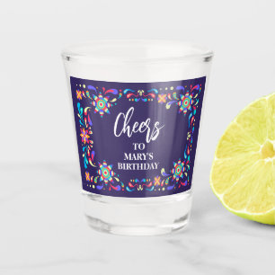 Fiesta Blue Shot Glas