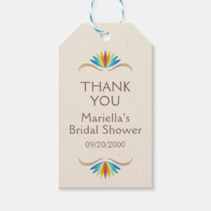 Fiesta Boho Birthday Shower Wedding Vielen Dank Geschenkanhänger