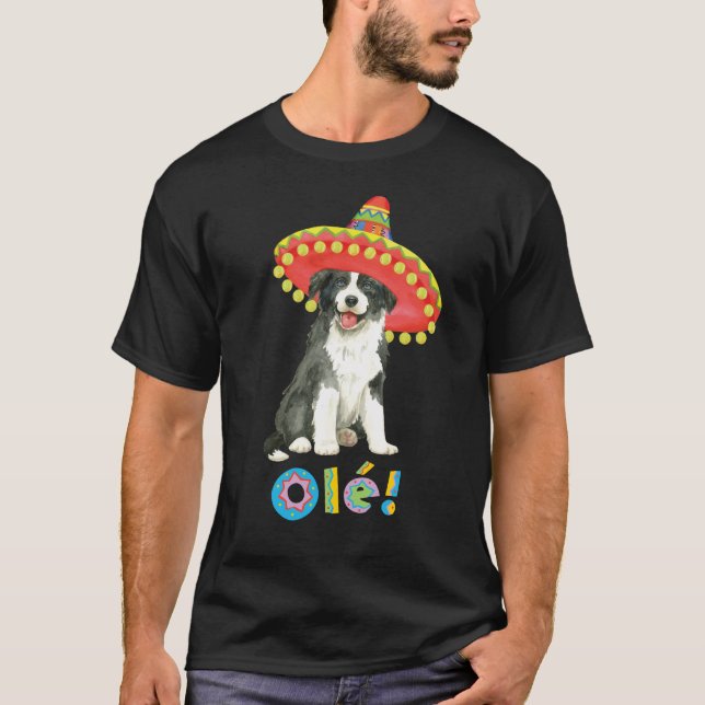 Fiesta Border Collie T-Shirt (Vorderseite)