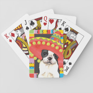 Fiesta Boston Terrier Spielkarten