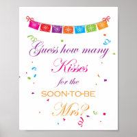Fiesta Brautparty Game Sign 8x10