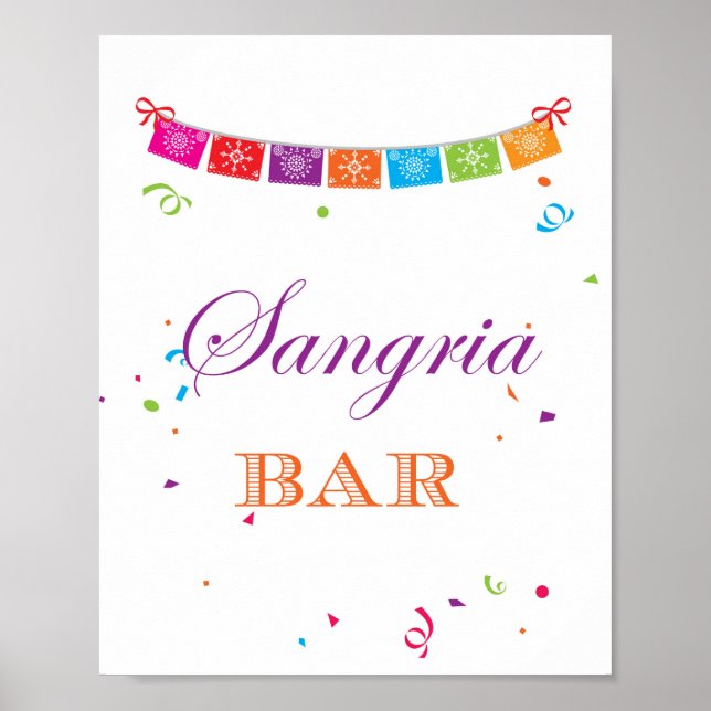 Fiesta Brautparty Game Sign 8x10 Poster (Vorne)