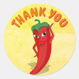 Fiesta Brautparty mit rotem, heißem Pfeffer Diva Runder Aufkleber