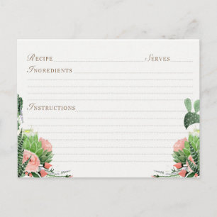 Fiesta Brautparty Rezeptionskarten Postkarte