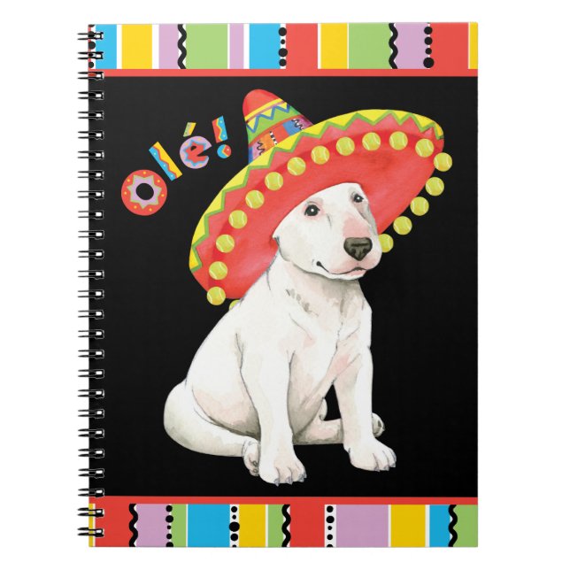 Fiesta Bull Terrier Notizblock (Vorderseite)