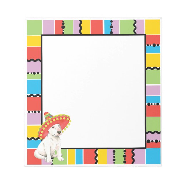 Fiesta Bull Terrier Notizblock (Vorderseite)