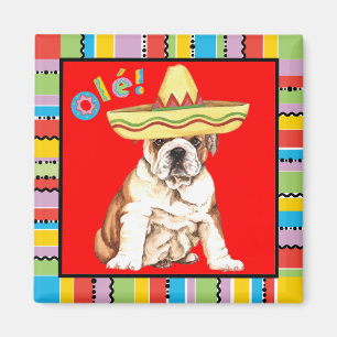 Fiesta Bulldog Magnet