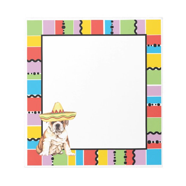 Fiesta Bulldog Notizblock (Vorderseite)